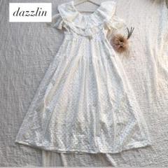 dazzlin フリルオープンギャザーワンピース