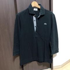 LACOSTE 黒　７部袖　ポロシャツのサムネイル
