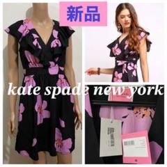 新品✨katespade ケイトスペード 花柄ワンピース グランドフローラ
