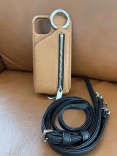 エジュー　iPhone13ケース ストラップ付き