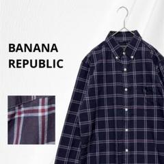 BANANA REPUBLIC バナナリパブリック チェック 長袖シャツ M