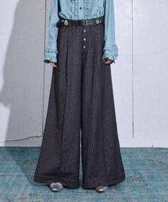 seyto サイズ1 / ラメストライプワイドストレートパンツ seyto（セイト）の「Lame stripe wide straight pants / ラメ