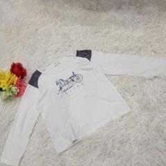 CELINE セリーヌ 馬車 ロングTシャツ トレーナー 半袖 パッチワーク