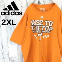 【アディダス】デカロゴ カレッジロゴ アメフト ビッグサイズ 半袖Tシャツ