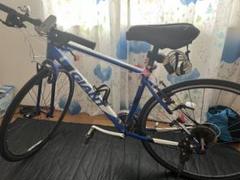 スペシャルオファ GIANT クロスバイク 青・白 - メルカリ 自転車本体