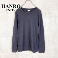 HANRO KNITS ハンロ (XS) 薄手スウェット　長袖　カットソー