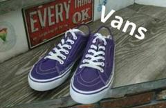 Vans/ローカットスニーカー/26cm/PUP/コットン パーブル