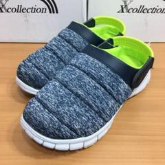 *新品*レディース*S*超軽量 幅広 クロックス サンダル シューズ*ネイビー