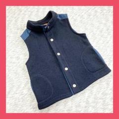 green label relaxing◆キッズベスト（125）紺