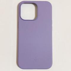 iPhone13Proケース シリコン 衝撃吸収 マット感　きれいなパープル