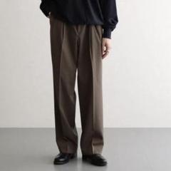 LIGHT WOOL MAX GABARDINE TWO-TUCK SLACKSのサムネイル