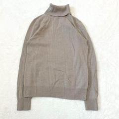 【S】UNIQLO♦︎カシミヤニット 長袖 タートルネック ベージュ 634
