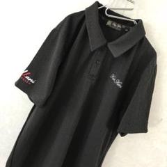 カールカナイゴルフ ロゴ ポロシャツ 美品 ブラック XL