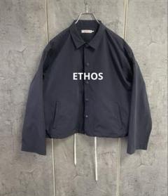ETHOSエトスモッズコートロングブラックモードストリート