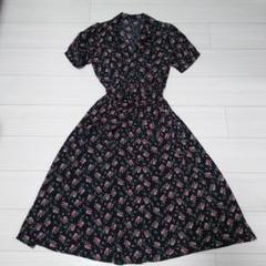 INGNI 花柄 半袖シャツワンピース 黒 開襟花柄ガウン／ワンピース｜INGNI(イング) 公式通販｜INGNI STORE