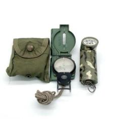 米軍 レンザティックコンパス ポーチ&ベルトクリップ付 & LED懐中電灯セット 米軍 レンザティックコンパス ポーチ&ベルトクリップ付 & LED