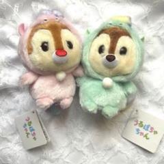 4点セット☆チップ&デール♡ユニコーン☆ぬいぐるみキーホルダー&うるぽちゃちゃん うるぽちゃちゃん ディズニーストア チップ＆デール ぬいぐるみ