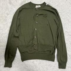 ダメージあり vivienne westwood オーブ カーディガン カーキ