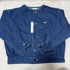ダントン　デニムジャケット　 ノーカラー　レディース 36 新品 DANTON（ダントン）の「【DANTON】デニムノーカラージャケット