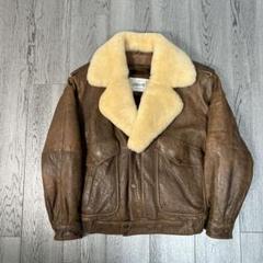 PELLARI フライトジャケット レザー ムートン ヴィンテージ ファー 短丈 y2leather-b-6-02.jpg