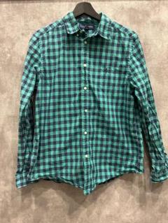 夏SALE USED美品・ラルフローレン ネルシャツ XL（18-20）