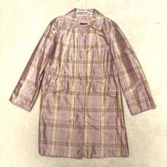美品✨アマカ　中綿ライナー付きロングコート　チェック柄　ベルト　ゴアテックス　M 美品✨アマカ中綿ライナー付きロングコートチェック柄ベルト