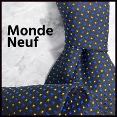 Monde Neuf モンドヌフ ネクタイ ブラック系 ドット柄
