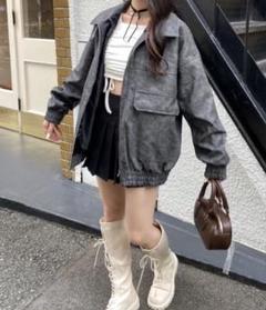 namne store ネンネストア ゾゾタウン フェイクレザージャケットのサムネイル