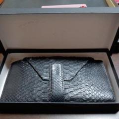 パイソン　エキゾチックレザー 二つ折り財布