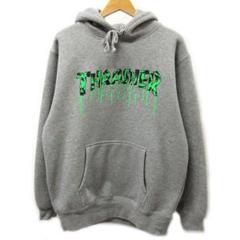 THRASHER スラッシャー Blood Drip スウェットパーカー Lのサムネイル