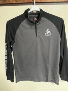 【良品】Le coq sportif ジッパー付き長袖シャツ L 吸汗速乾仕様