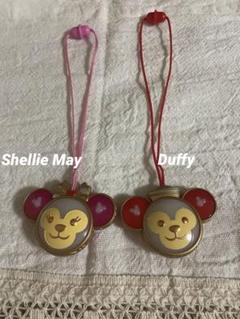 ディズニー　ダッフィー&シェリーメイ　ライトペンダント　(ピンク&赤)