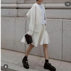 マチャット コットンリネンカーディガン ベージュ
