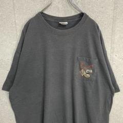ハーレーダビッドソン　グレー　両面ロゴプリント　ビックサイズTシャツ2XL