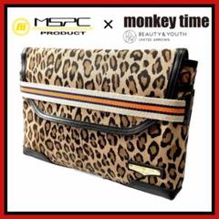 極美品 廃盤品 ドキュメントケース モンキータイム×マスターピース レオパード