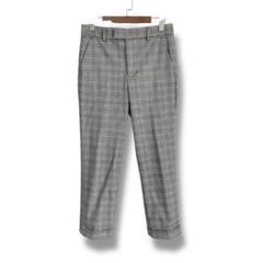 ZARA WOMAN グレンチェックパンツ　ロールアップ　千鳥柄　半端丈　春夏