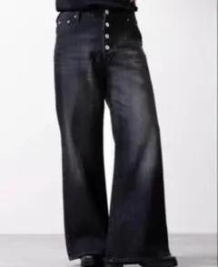 ■clel■パンタロンデニム■ブラック系 ■ヴィンテージデザイン■Sサイズ■