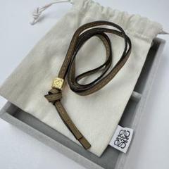 【保管袋付き】LOEWE アナグラム　ストラップ　ゴールド　チャーム