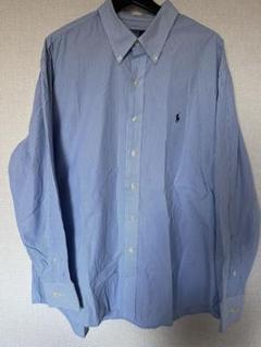 Ralph Lauren ラルフローレン　綿　コットン　ボーダー　Yシャツ　L