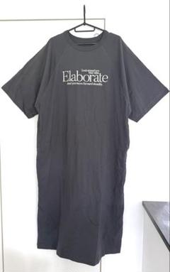 ゆったりサイズ 刺繍ラグラン半袖Tシャツワンピース 綿100%旅行 新品タグ付き