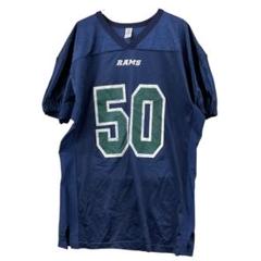 ラムズ　NFL　ユニフォーム　紺色　アメフトジャージ　2XL　50番【4369】