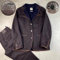 HERMES エルメス　セットアップ　ダブルフェイス　ジャケット　パンツ　セリエ