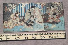 江戸期　一陽斎豊国 版画 ■歌川国貞　小栗半官　 三枚続 ■ 浮世絵　風間八郎 江戸期 一陽斎豊国 版画 □歌川国貞 小栗半官 三枚続 □ 浮世絵