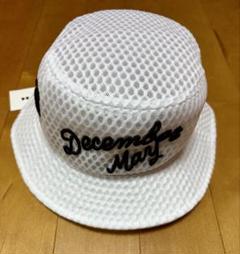 最新 新品タグ付き DECEMBERMAY メッシュ バケット ハット ホワイト 最新 新品タグ付き DECEMBERMAY メッシュ バケット ハット
