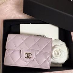 CHANEL 三つ折りウォレット キャビアスキン ピンク - メルカリ