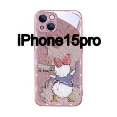 iPhone 15 Pro ケース　デイジー　ドナルドダック　ディズニー