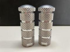 バイク汎用ステップバー63mm シルバー2本 アルミ製のサムネイル