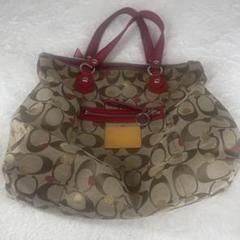 コーチ COACH シグネチャーキャンバス 2way ショルrダーバッグ肩がけ✧