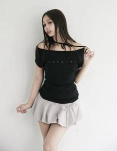【好評にて期間延長】 logo Mary andmary ribbon メルカリ - black tops トップス
