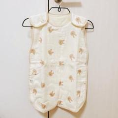 スリーパー おくるみ コットン100% ガーゼ うさぎ柄 春 秋 冬